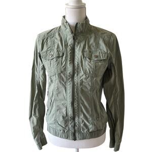 Kuhl Projekt Jacket Size Small Green Pockets Full Zip Athleisure Outdoor Active